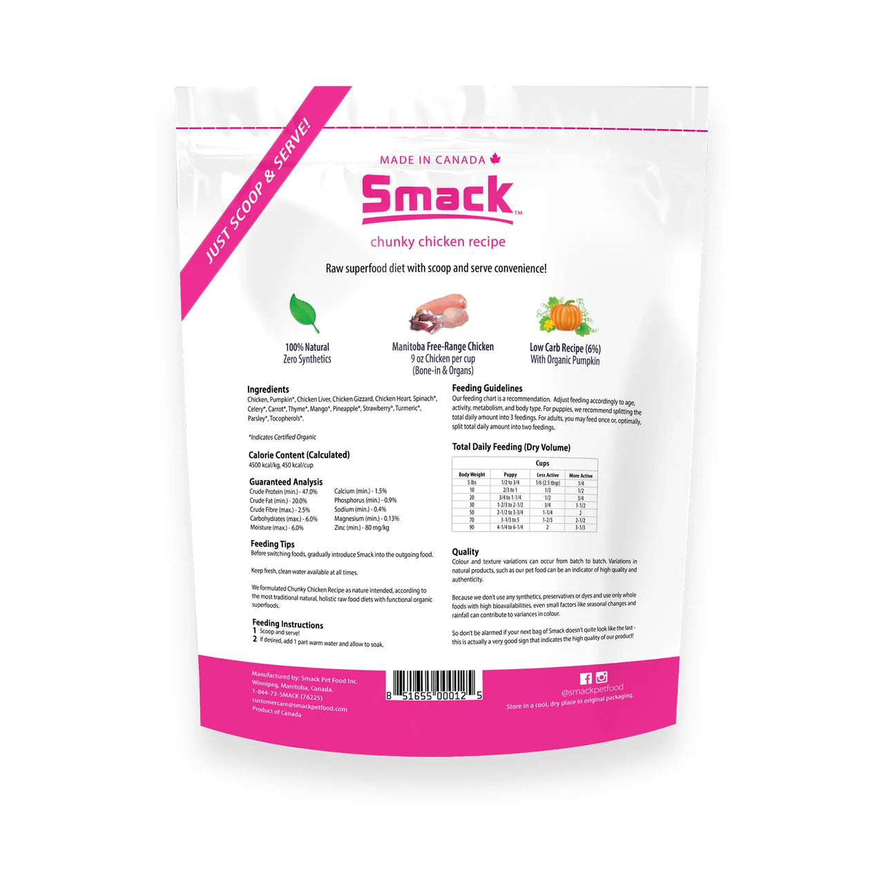 Smack Dog Chunky Chicken Dehydrated Raw