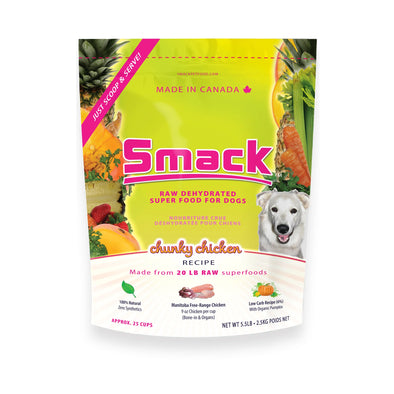 Smack Chunky Chicken Dehydrated Raw for Dogs