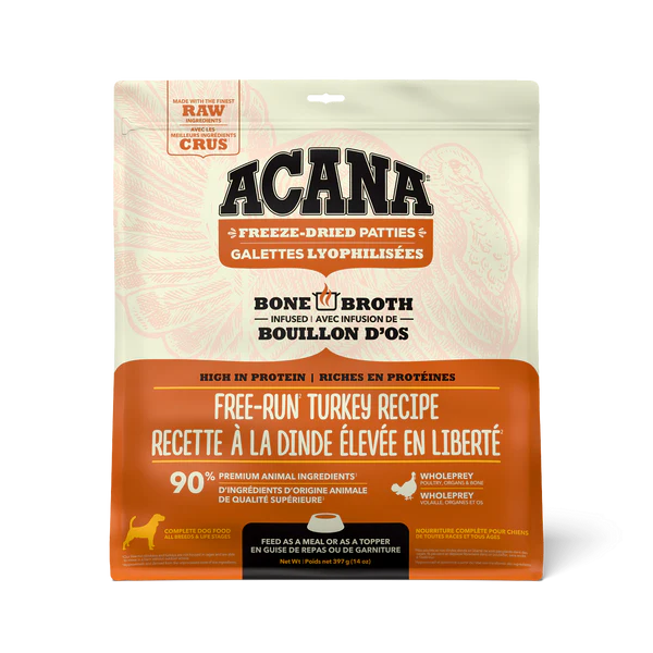Acana Dog Freeze-Dried Food Turkey *SPECIAL ORDER*