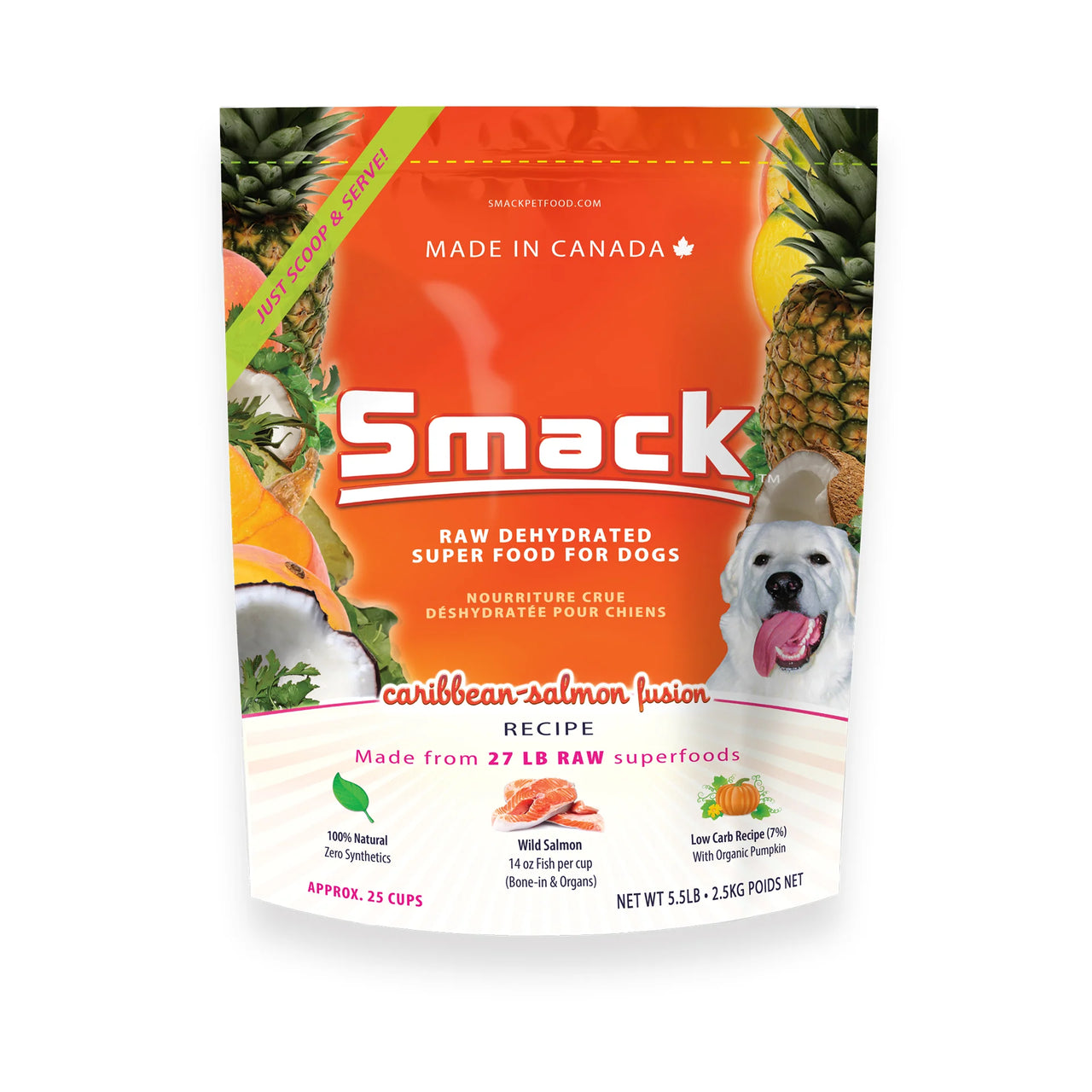 Smack Dog Caribbean-Salmon Fusion Dehydrated Raw