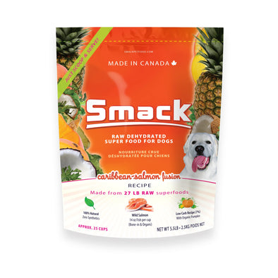 Smack Caribbean-Salmon Fusion Dehydrated Raw for Dogs