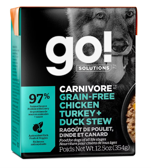 Go! Dog Tetra Carnivore Chicken, Turkey & Duck Stew