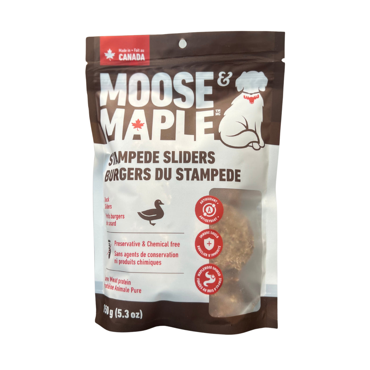 Moose & Maple Dog Treats Stampede Sliders Duck