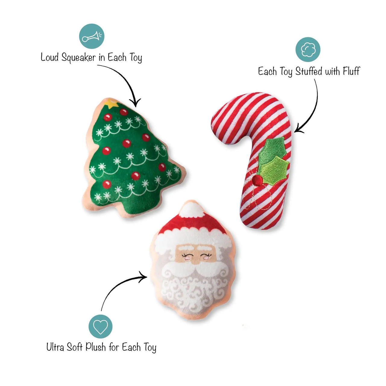 Fringe Dog Toy Holiday Dear Santa