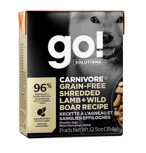 Go! Dog Tetra Carnivore Shredded Lamb & Wild Boar