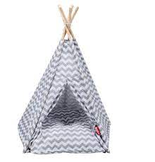 Bed - Budz Cat Tent Grey/White 26" x 25" *SPECIAL ORDER*