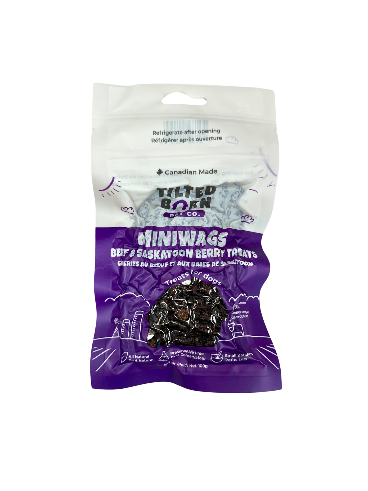 Tilted Barn Mini Wags Beef & Saskatoon Berry SEASONAL