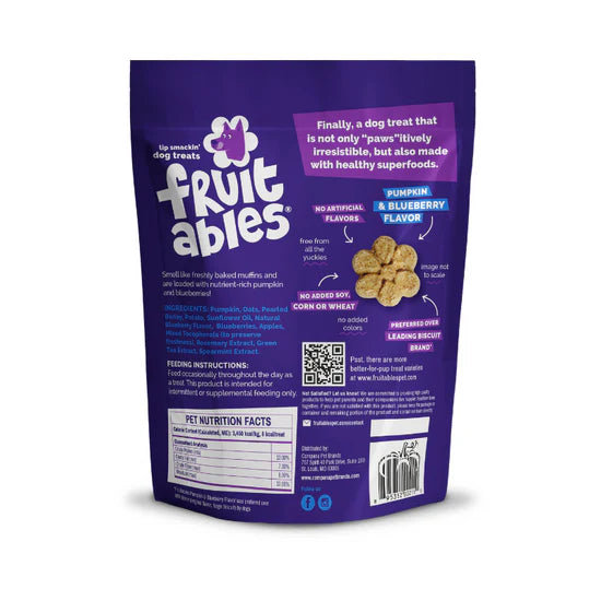 Fruitables Pumpkin & Blueberry Dog Treats