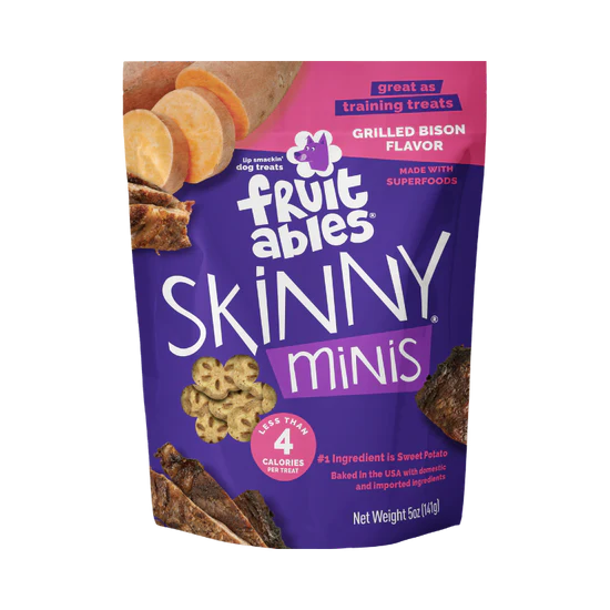 Fruitables Skinny Mini Apple Bacon Dog Treats