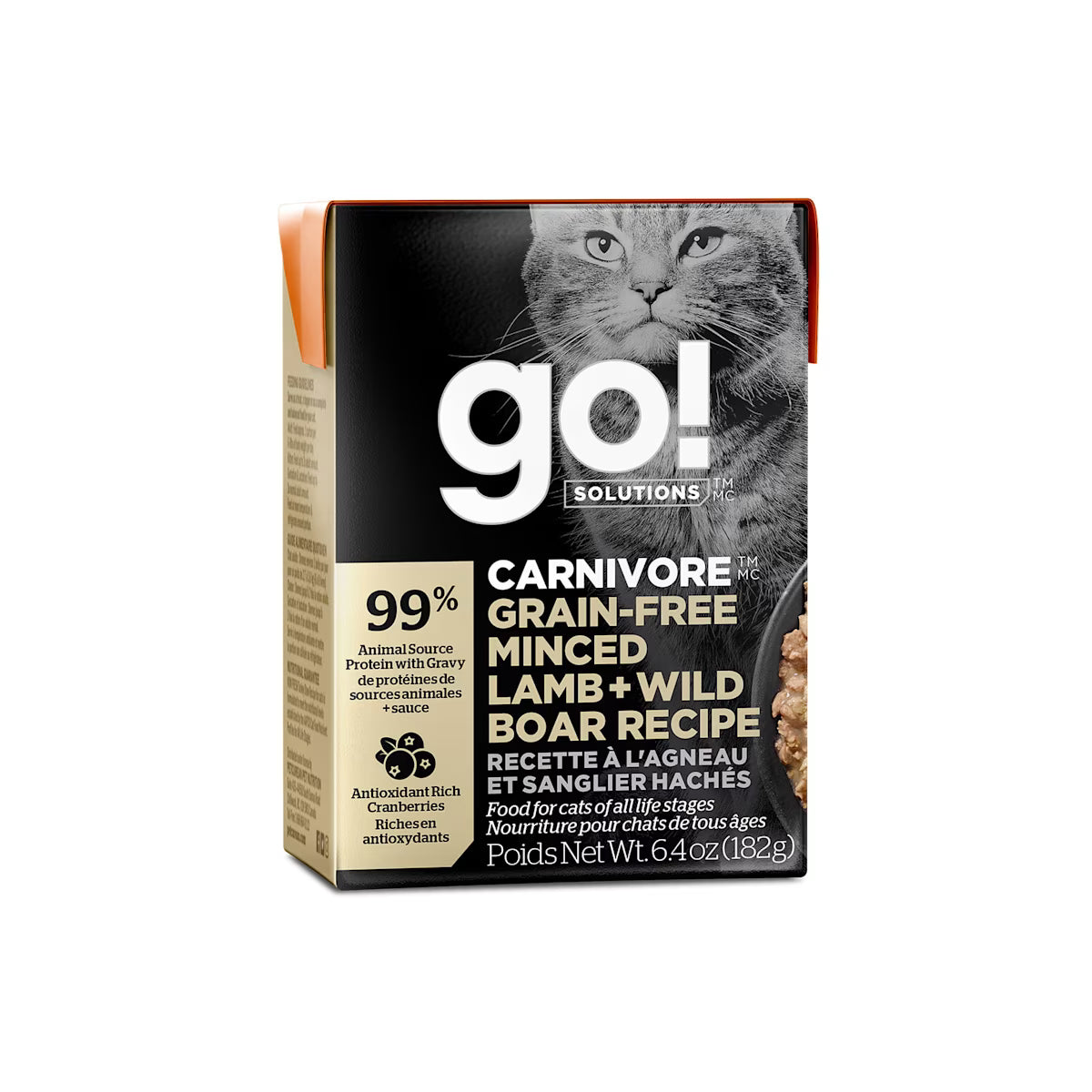 Go! Cat Tetra Carnivore Minced Lamb & Wild Boar