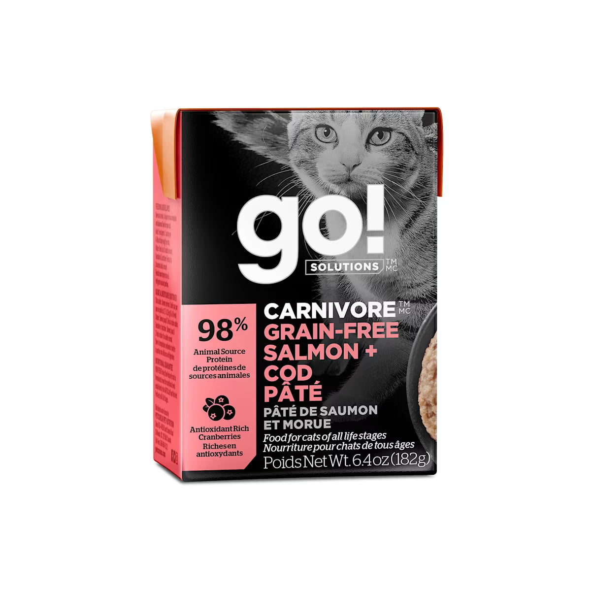 Go! Cat Tetra Carnivore Salmon & Cod Pate