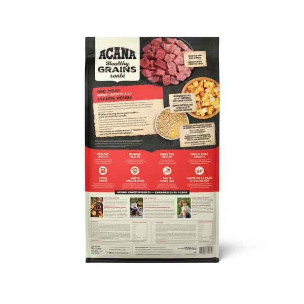 Dog food with healthy grains top