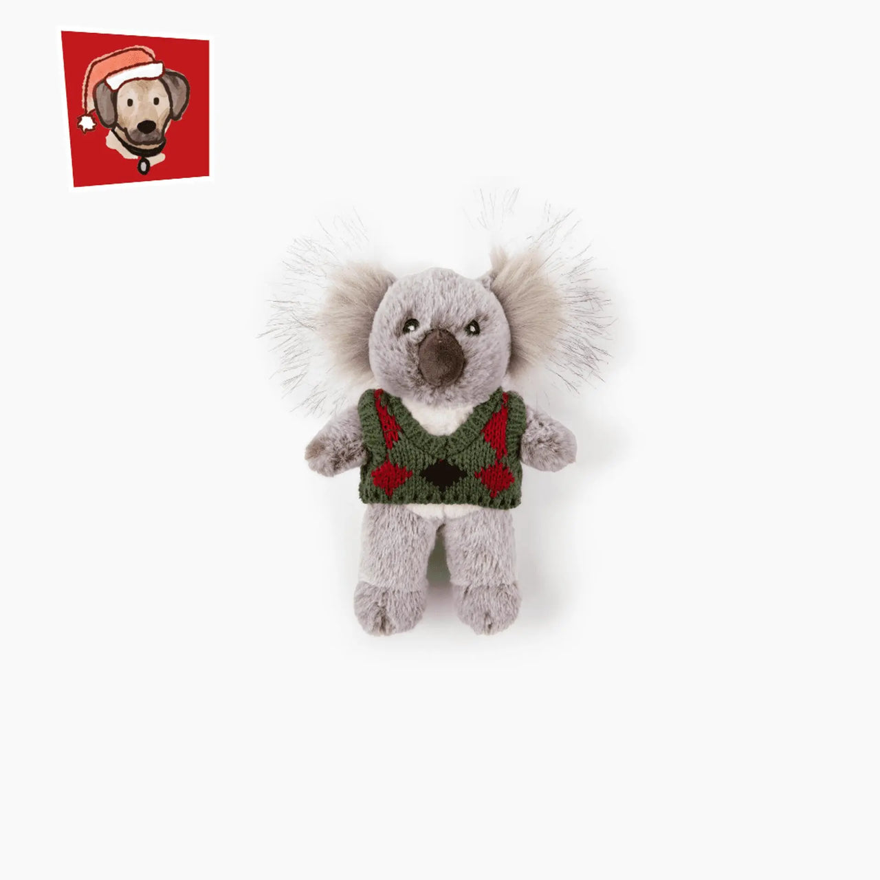 Fluff & Tuff Dog Toy Christmas Pops Koala