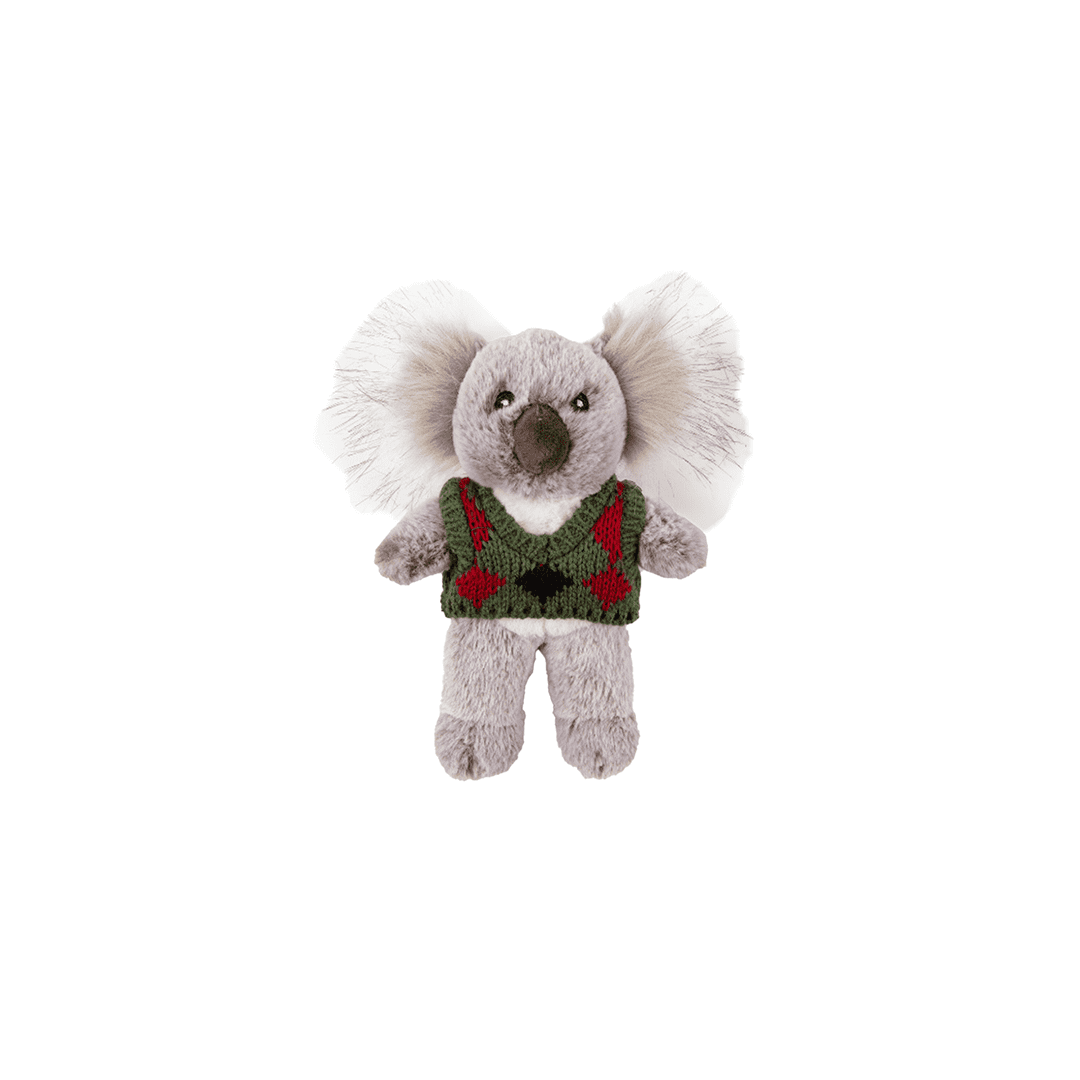Fluff & Tuff Dog Toy Christmas Pops Koala