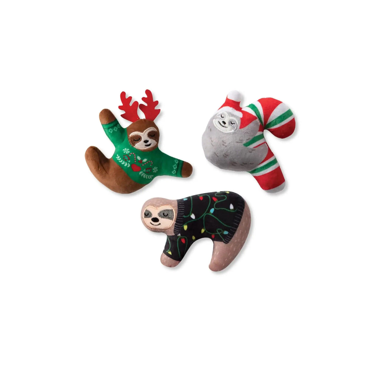 Fringe Dog Toy Holiday Sloths