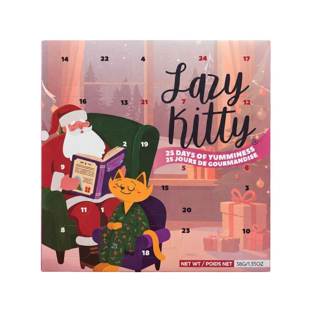 Lazy Kitty Advent Calendar w/Air-Dried Treats