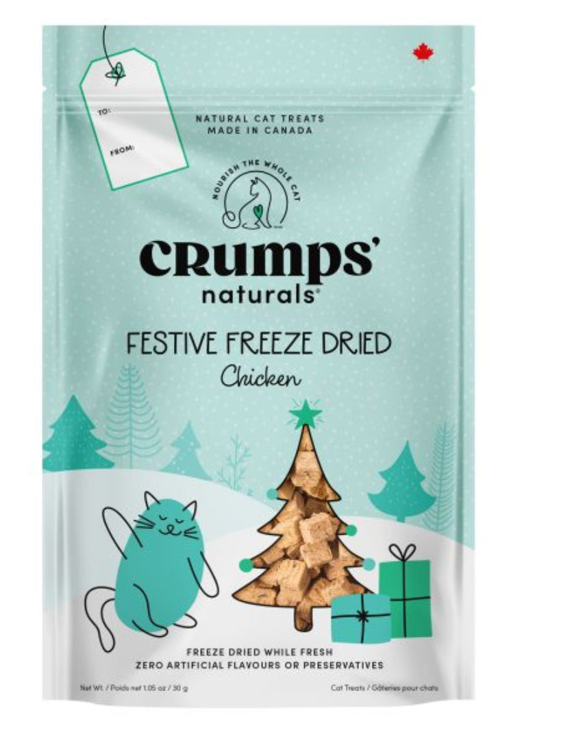 Crumps Cat Holiday Festive Freeze Dried Chicken