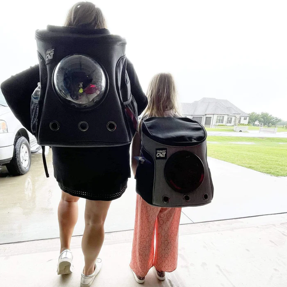 Travel Cat Backpack Mini - Heather Grey