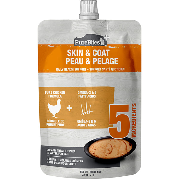 Purebites Cat Squeezables Skin & Coat 71GM