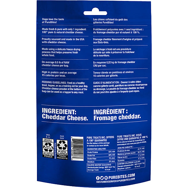 Purebites Dog Cheddar Cheese 120GM