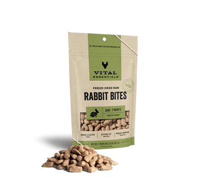 Vital Essentials Rabbit Freeze-Dried Treats for Dogs