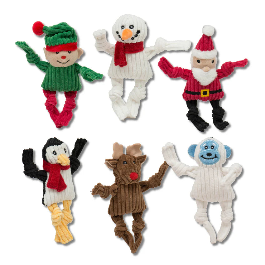 HuggleHounds Dog Toy Wee Huggles Holiday Santa's Workshop