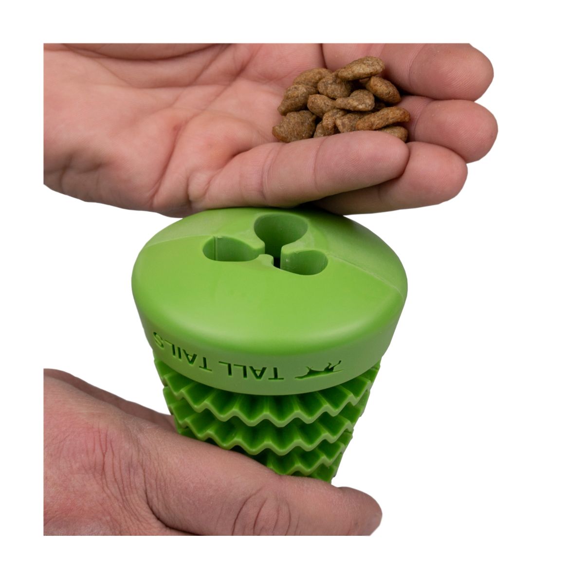 Tall Tails Dog Toy Natural Rubber Evergreen