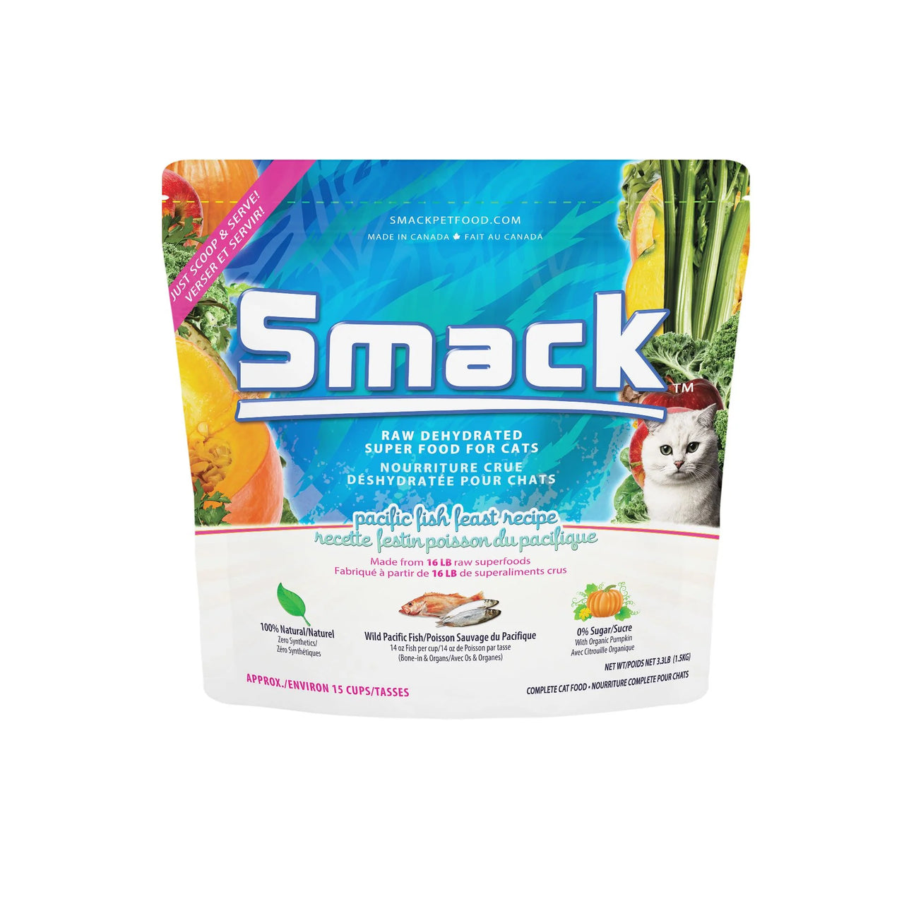 Smack Cat Pacific Fish Feast Dehydrated Raw