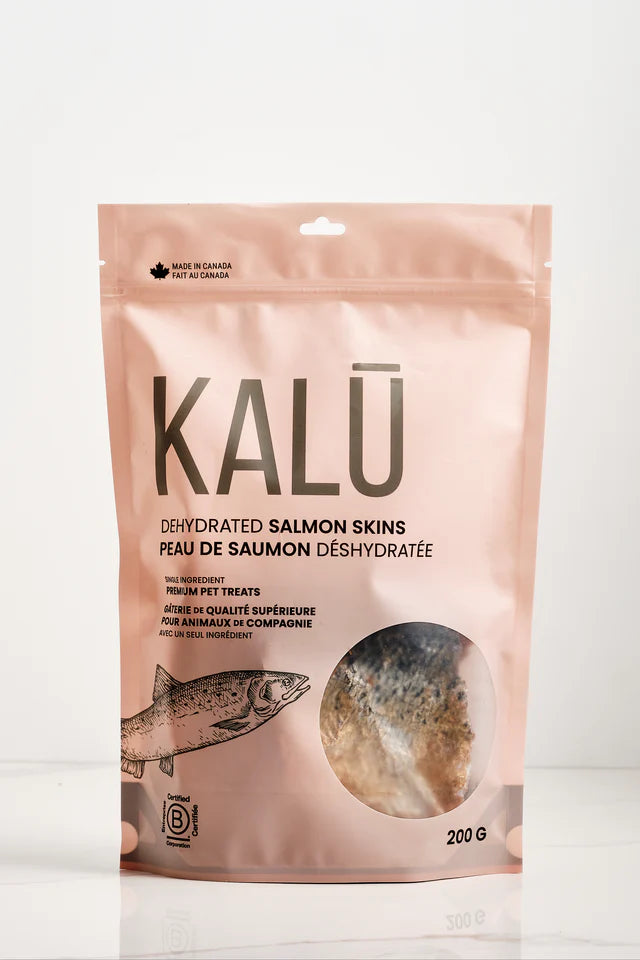 Kalu Dog Treats Dehydrated Salmon Skins