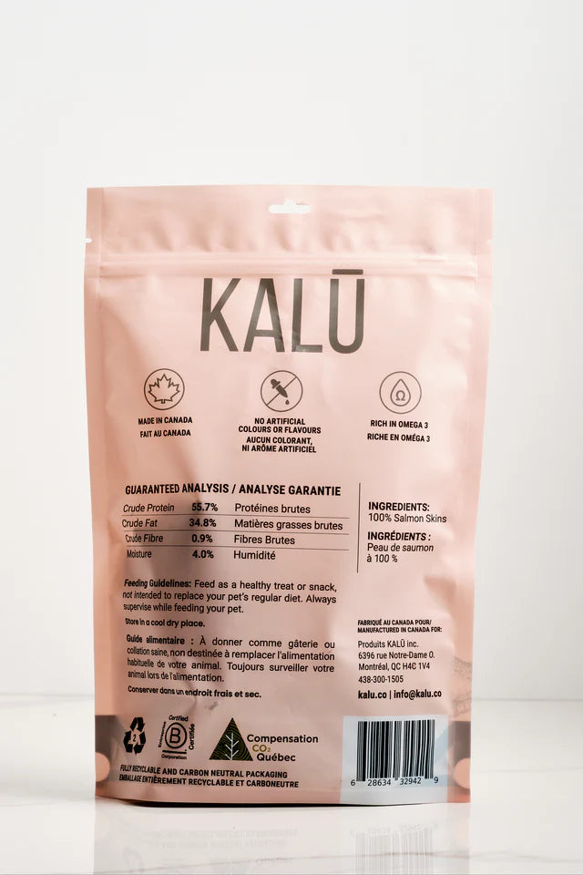 Kalu Dog Treats Dehydrated Salmon Skins