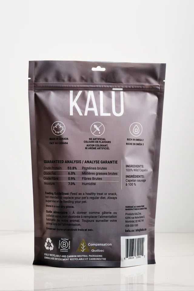 Kalu Dog Treats Dehydrated Wild Capelin