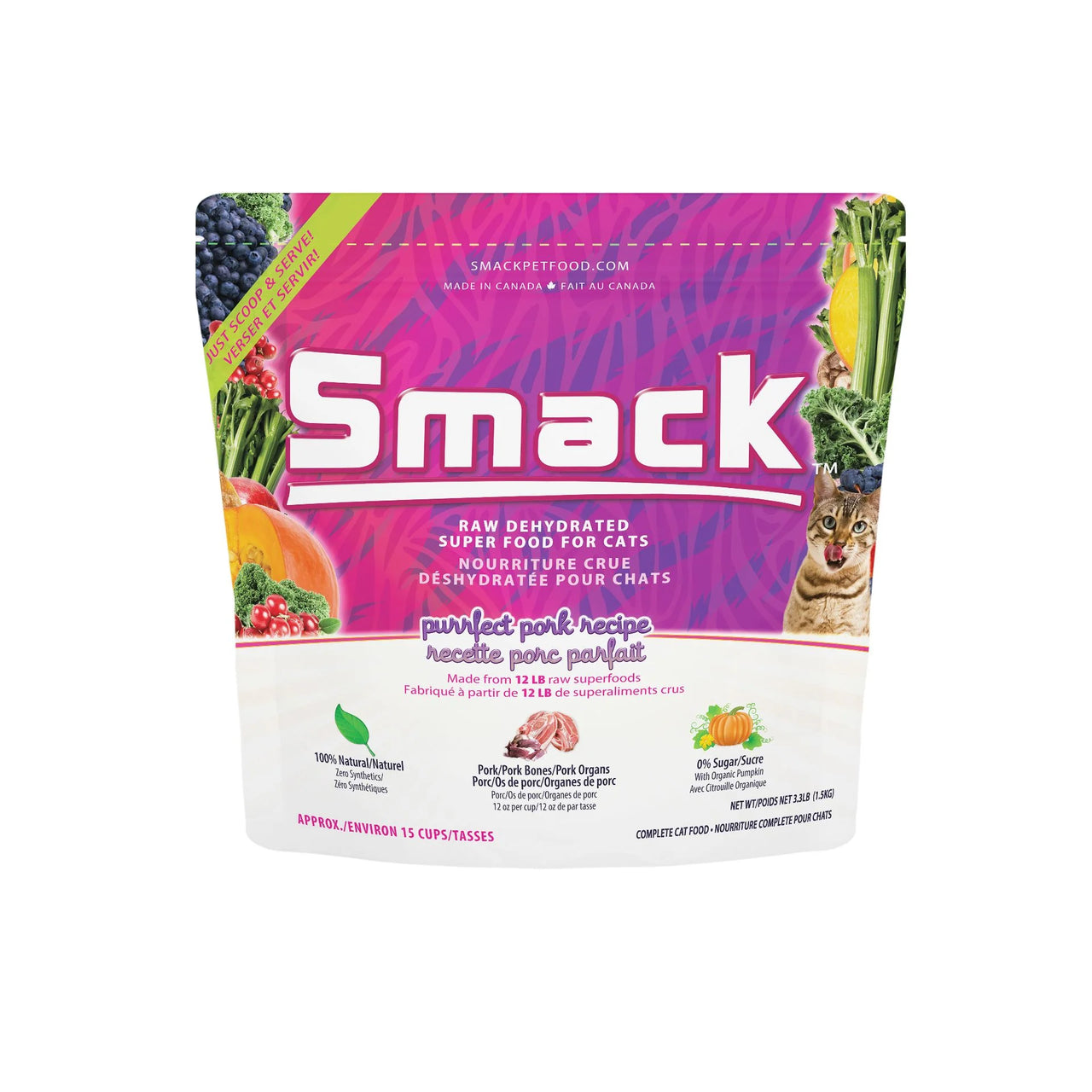 Smack Cat Purrfect Pork Dehydrated Raw