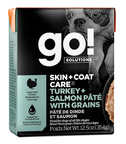 Go! Dog Tetra Skin & Coat Turkey & Salmon Pate CLEARANCE FINAL SALE