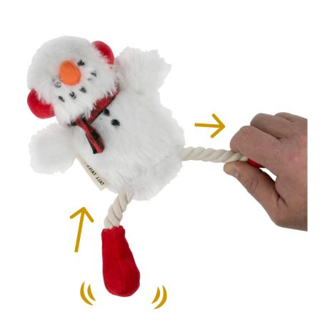 Toy - Tall Tails Snowman Pull-Through Rope Tug