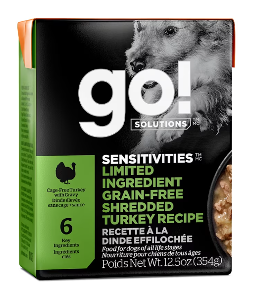 Go! Dog Tetra Sensitivities Shredded Turkey