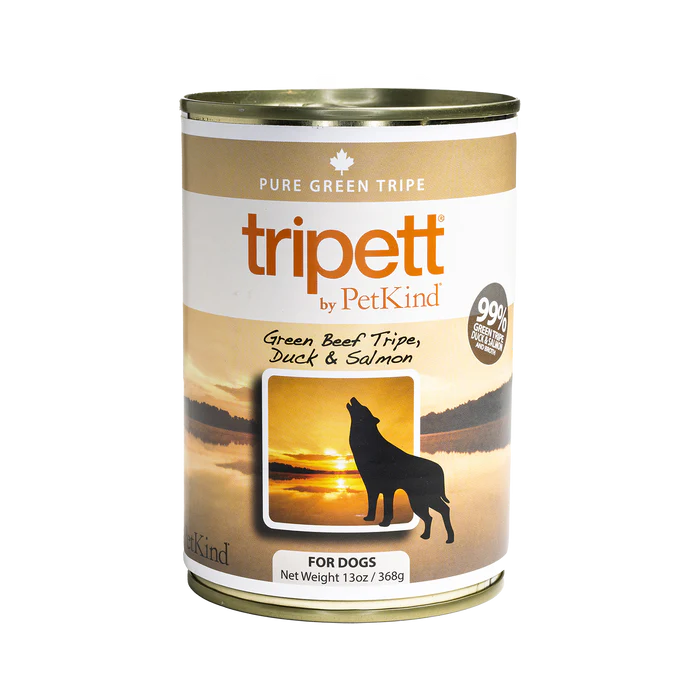 PetKind Tripett Green Beef Tripe, Duck & Salmon CLEARANCE FINAL SALE