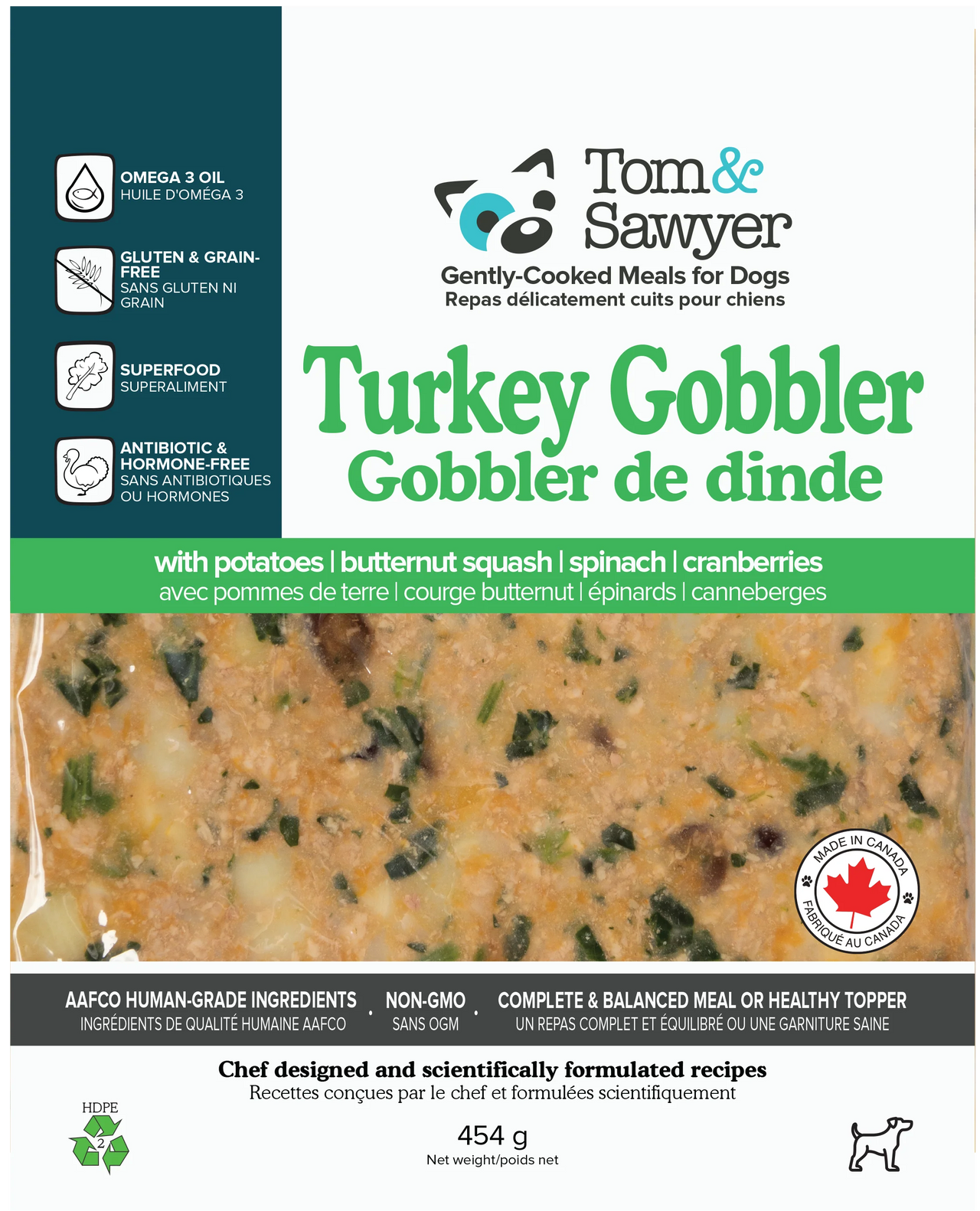 Tom & Sawyer Dog Gently Cooked Turkey Gobbler
