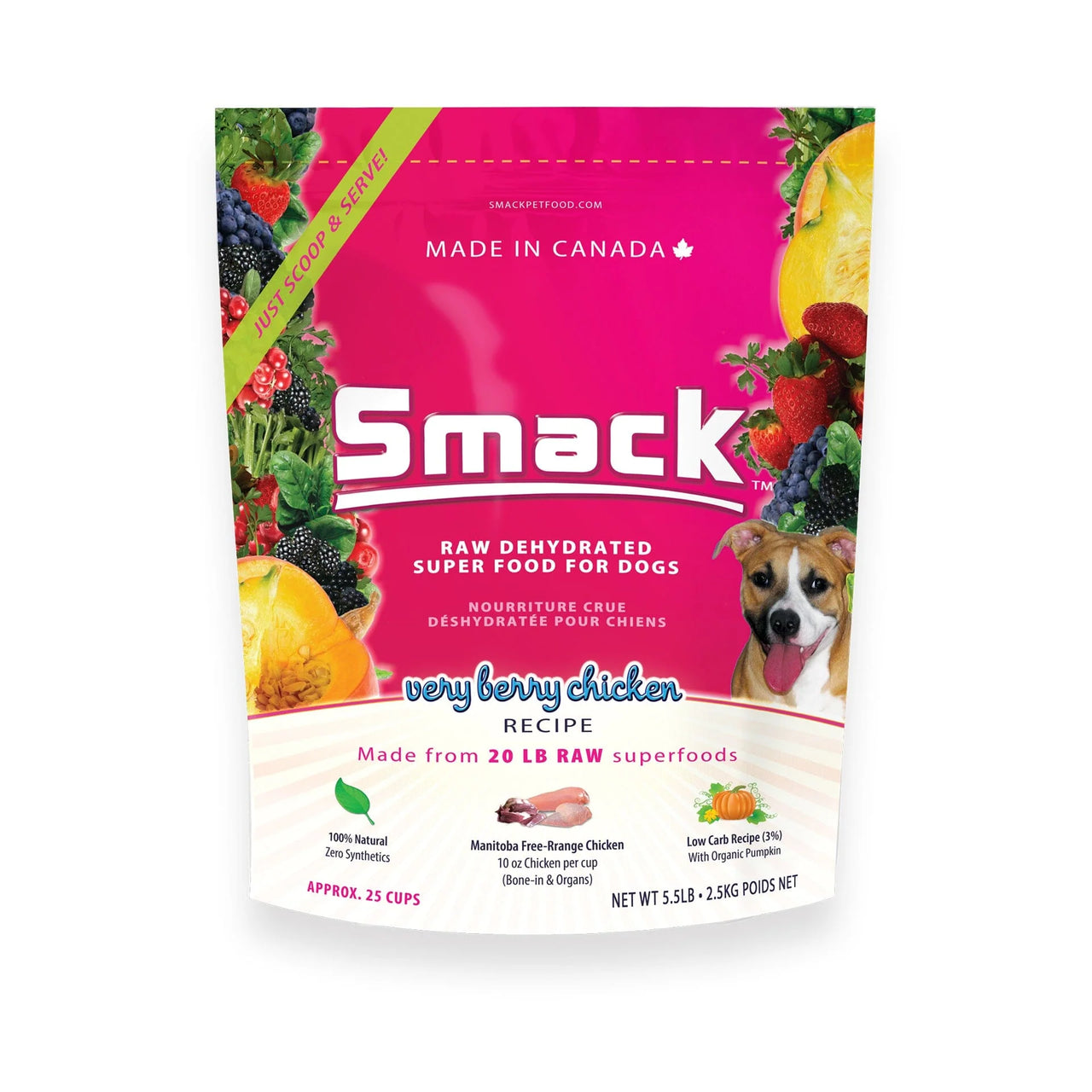 Smack Dog Very Berry Chicken Dehydrated Raw