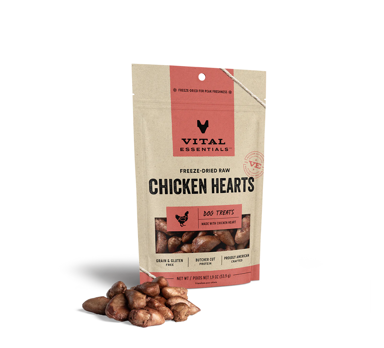 Vital Essentials Dog Treats Chicken Hearts *SPECIAL ORDER*