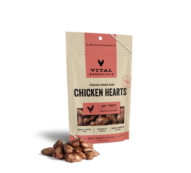 Vital Essentials Chicken Hearts Freeze-Dried Treats
