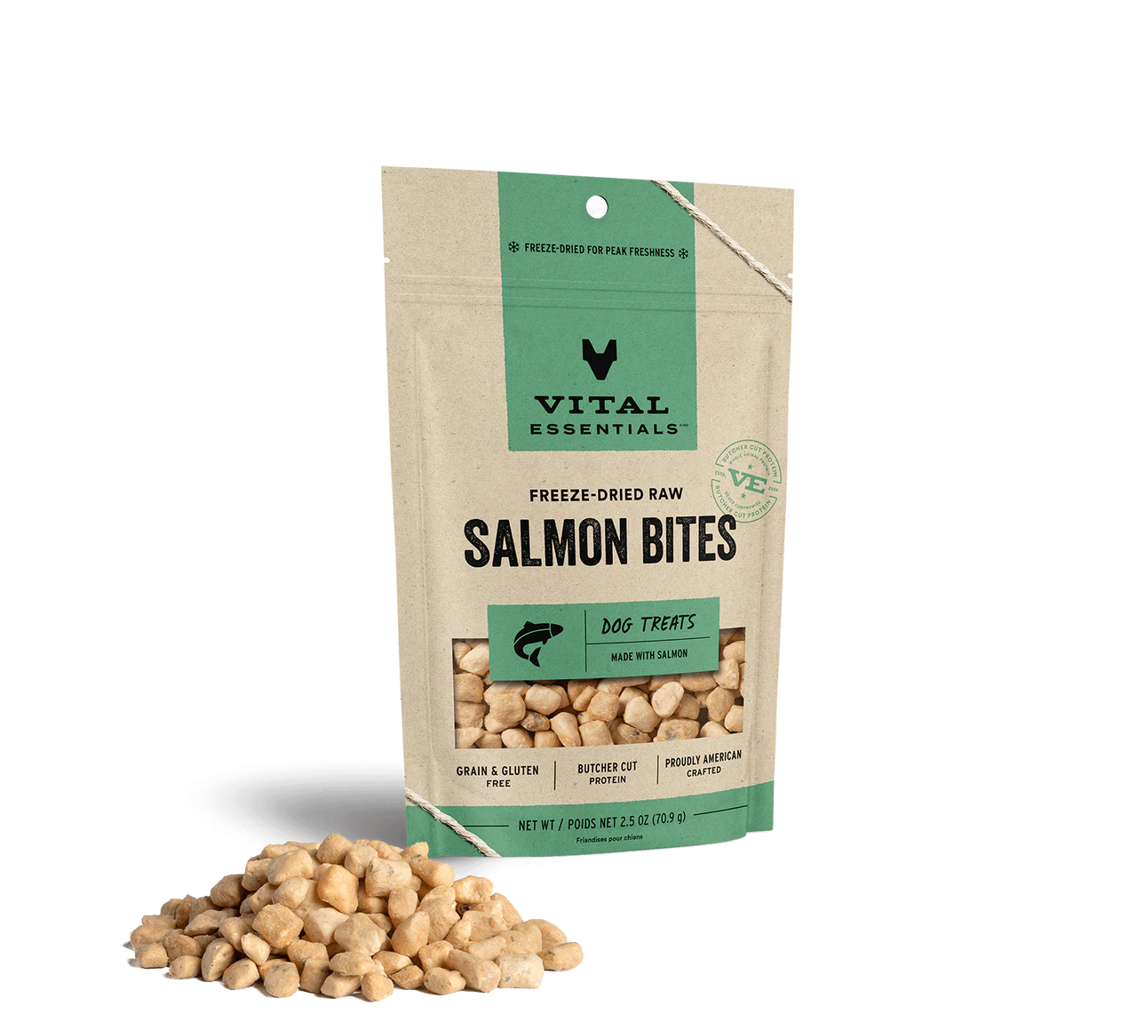 Vital Essentials Dog Treats Salmon Bites
