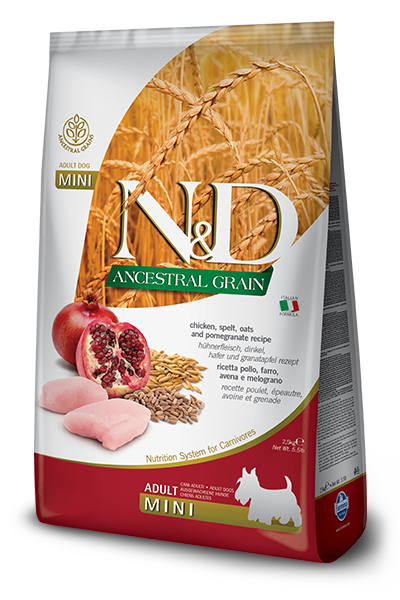 Farmina N&D Dog Ancestral Grain Chicken & Pomegranate Adult Mini *SPECIAL ORDER*