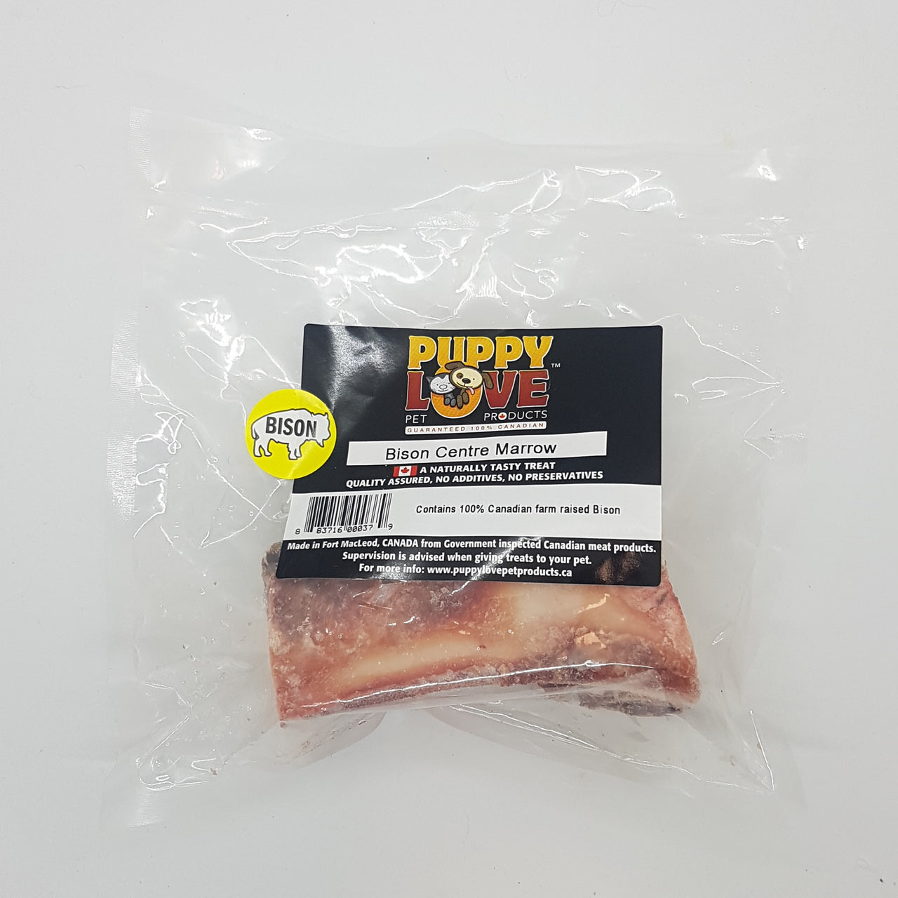 Puppy Love Raw Bison Centre Cut Marrow Bone (4754890948667)