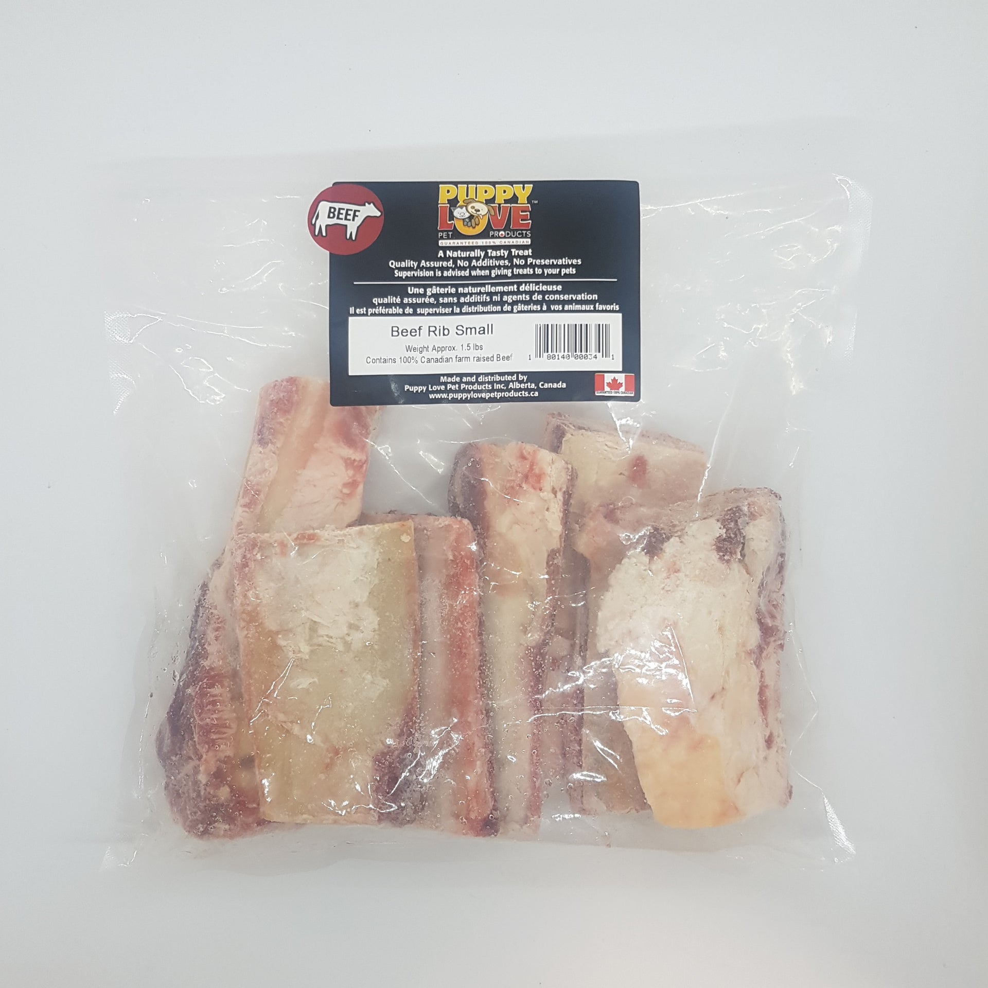 Puppy Love Raw Beef Rib Bones (4754845401147)