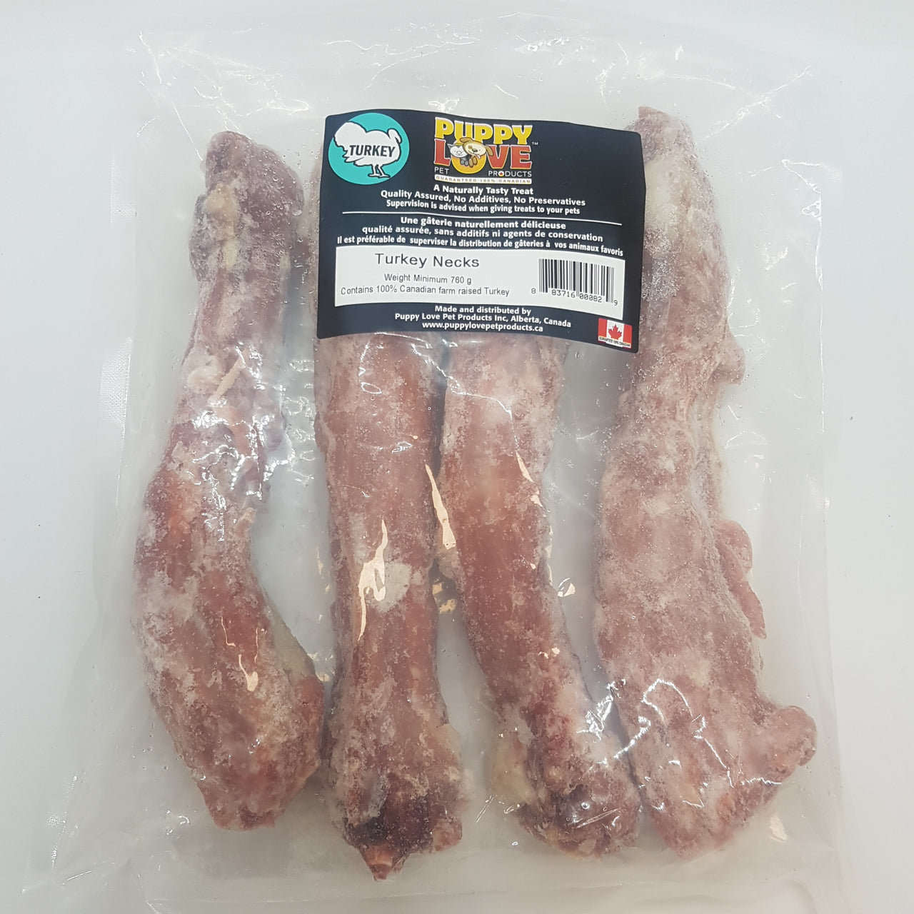 Puppy Love Raw Turkey Necks (4820337229883)