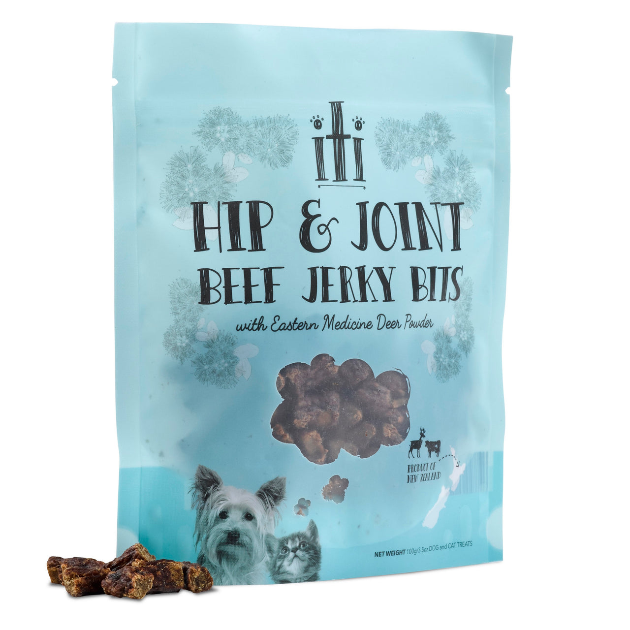 iti Hip & Joint Air-Dried Beef Jerky Bits for Dogs & Cats