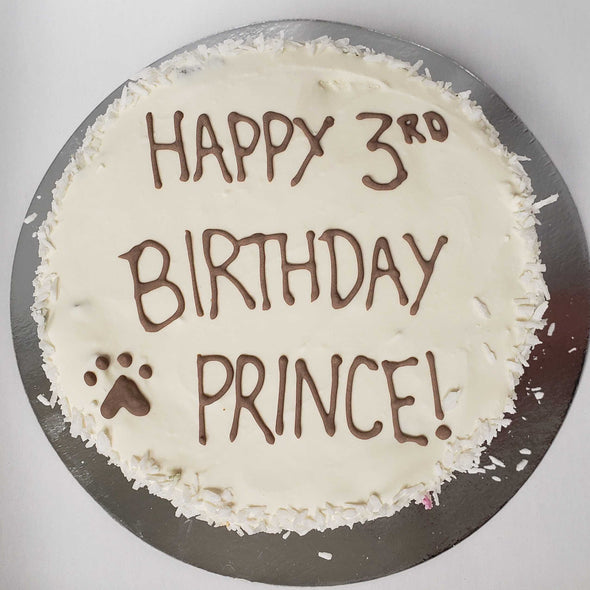 5" Round Shaped Doggy Birthday Cake