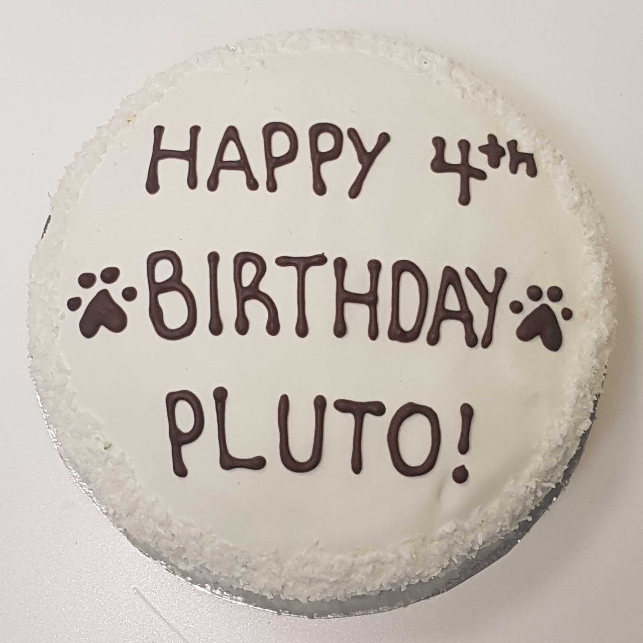 6" Round Shaped Doggy Birthday Cake