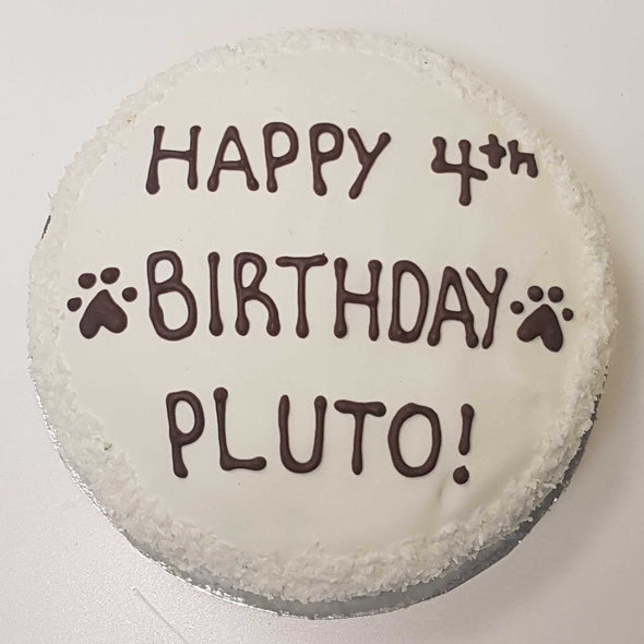 6" Round Shaped Doggy Birthday Cake