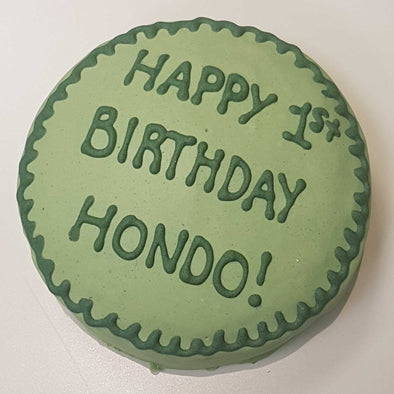 5" Round Shaped Doggy Birthday Cake